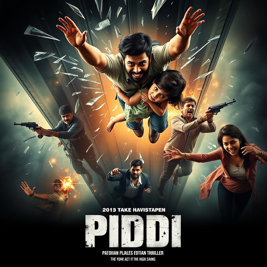 A dramatic and intense cinematic action thriller film poster titled 'PIDDI'