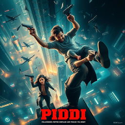 A cinematic action suspense thriller film poster titled 'PIDDI'