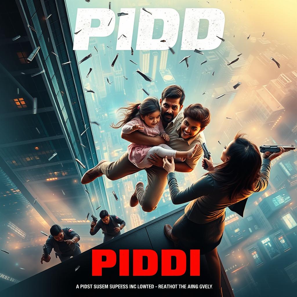 A cinematic action suspense thriller film poster titled 'PIDDI'