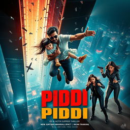 A cinematic action suspense thriller film poster titled 'PIDDI'