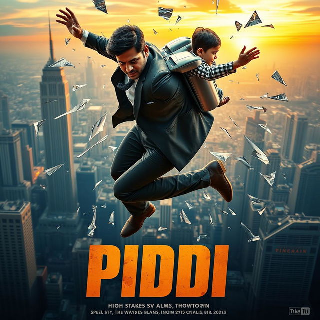 An action-packed cinematic film poster titled 'PIDDI'