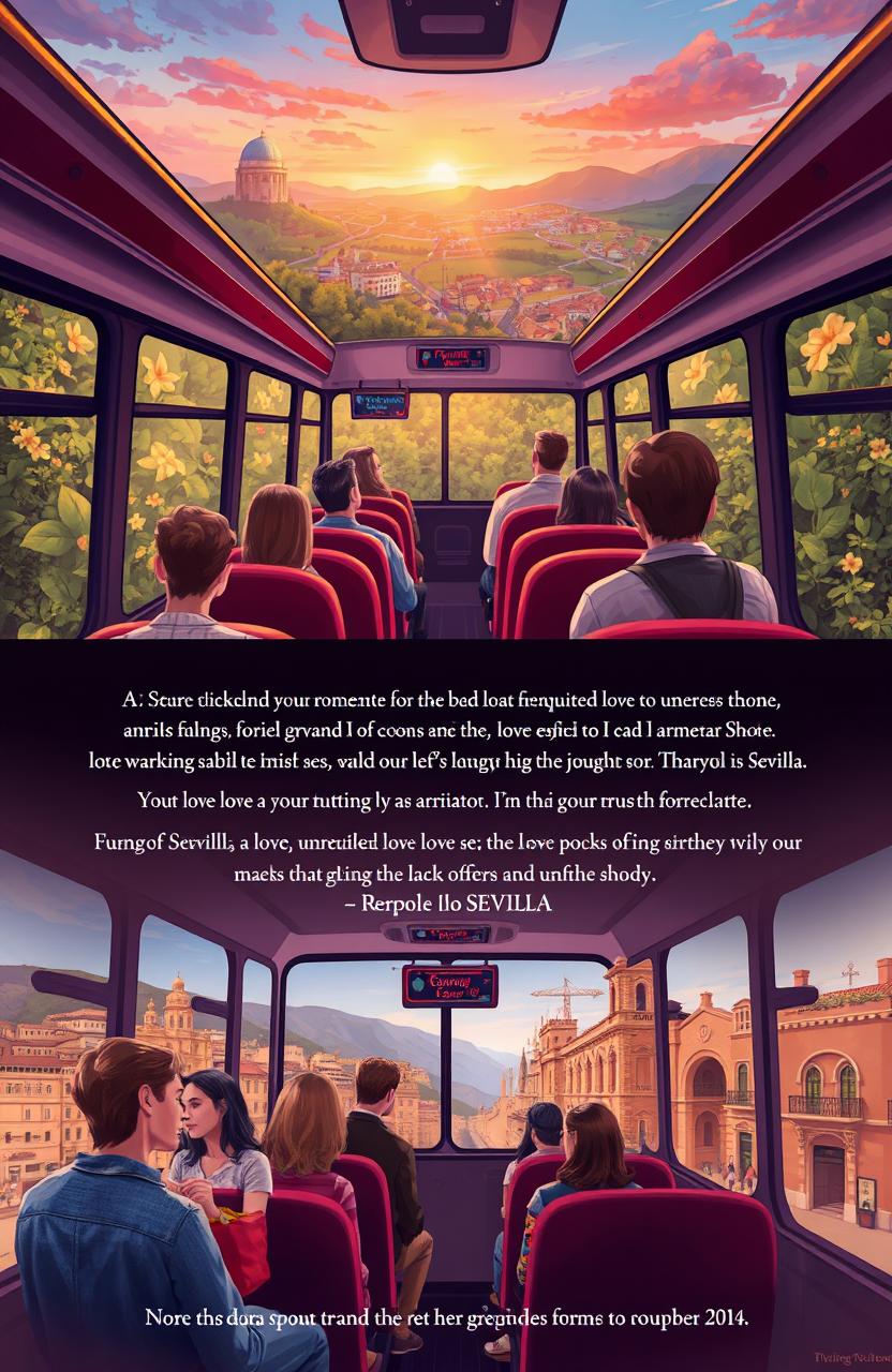 A romantic novel featuring multiple love stories unfolding on a bus journey from Ferrol to Sevilla