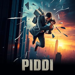 A dramatic cinematic poster for a sci-fi action thriller film titled 'PIDDI'