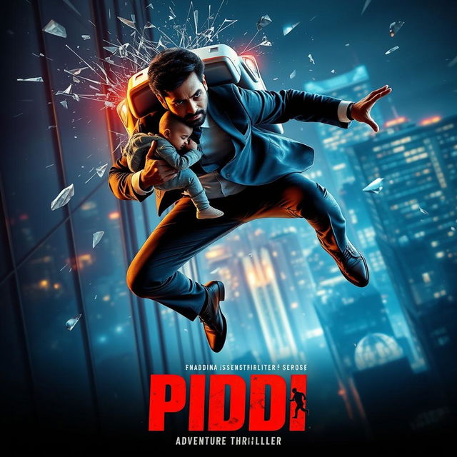 A cinematic action suspense thriller film poster titled 'PIDDI'