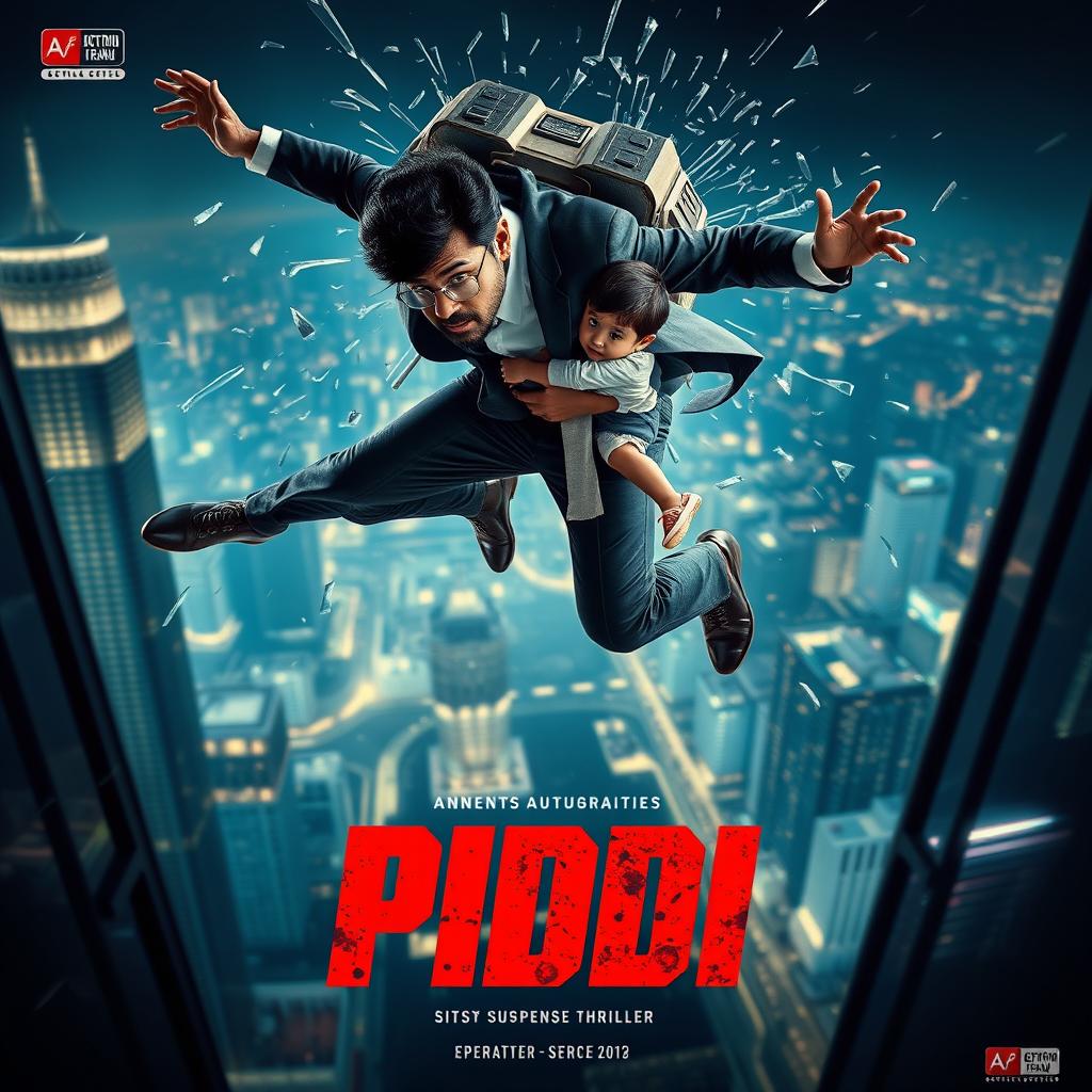 A cinematic action suspense thriller film poster titled 'PIDDI'