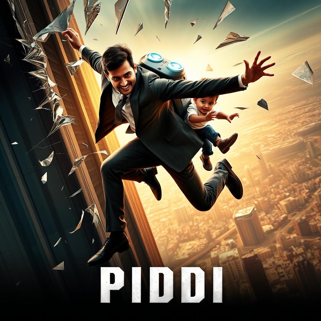 A thrilling cinematic action suspense film poster titled 'PIDDI'