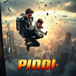 A breathtaking cinematic action suspense thriller film poster for 'PIDDI'