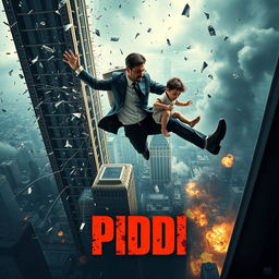 A breathtaking cinematic action suspense thriller film poster for 'PIDDI'