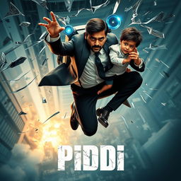 An electrifying cinematic action suspense thriller film poster named 'PIDDI'