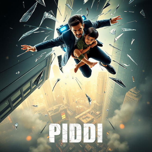 An electrifying cinematic action suspense thriller film poster named 'PIDDI'