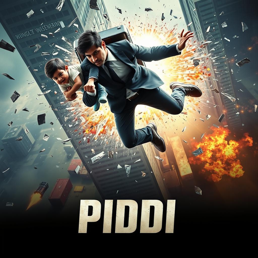 An electrifying cinematic action suspense thriller film poster titled 'PIDDI'