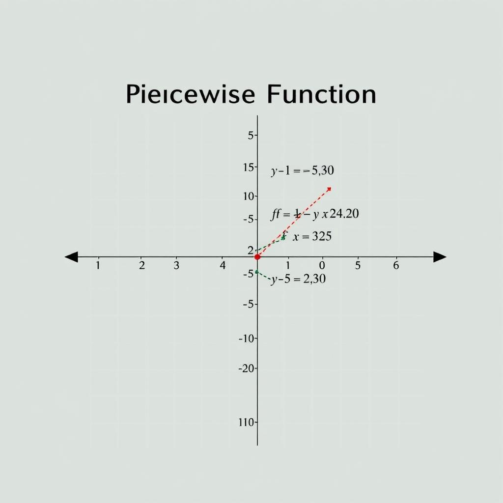 A mathematical illustration depicting the continuity of a piecewise function