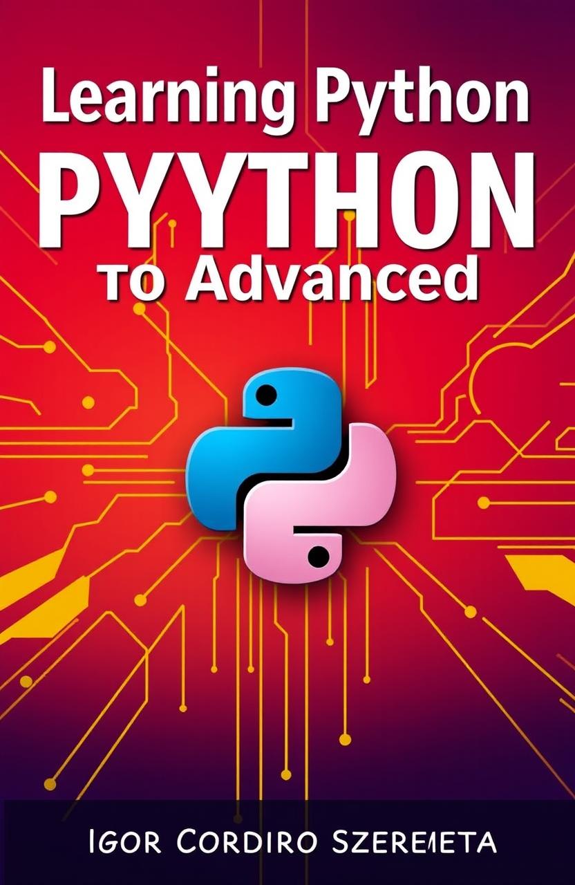 A book cover for 'Learning Python From Beginner to Advanced' by Igor Cordeiro Szeremeta, focused on the theme of intellectual growth in programming