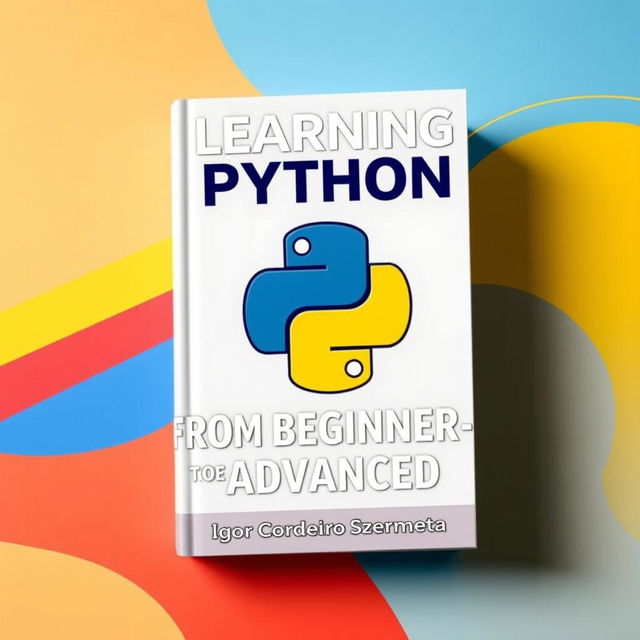 A book cover for 'Learning Python From Beginner to Advanced' by Igor Cordeiro Szeremeta, focused on the theme of intellectual growth in programming