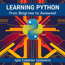 A book cover for 'Learning Python From Beginner to Advanced' by Igor Cordeiro Szeremeta, focused on the theme of intellectual growth in programming