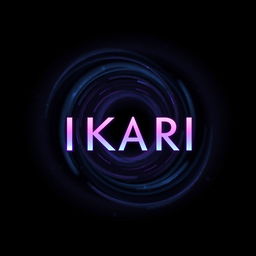 An anime-style Discord banner featuring the text 'IKARI' prominently displayed