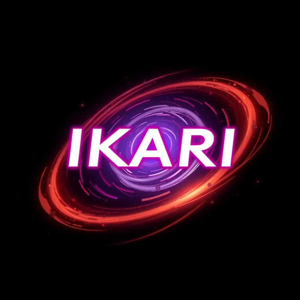 An anime-style Discord banner featuring the text 'IKARI' prominently displayed