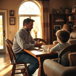 A powerful and emotional representation of the relationship between parents and children, highlighting themes of honor and integrity