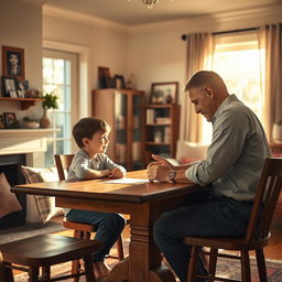 A powerful and emotional representation of the relationship between parents and children, highlighting themes of honor and integrity