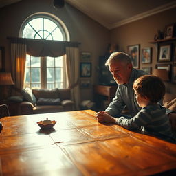 A powerful and emotional representation of the relationship between parents and children, highlighting themes of honor and integrity