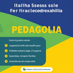 Dicas práticas e eficazes para ter sucesso no curso de pedagogia, como: 1