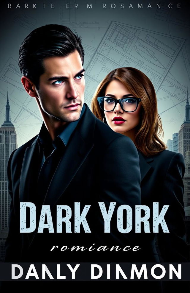 A dark romance ebook cover featuring a handsome, dark-haired mobster with piercing blue eyes and an athletic build, dressed in a sleek black suit