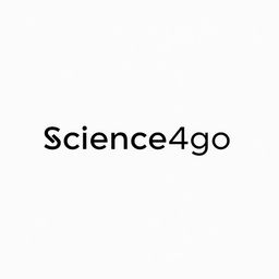 A minimalistic logo design for 'Science4go', focusing on simplicity and clean lines