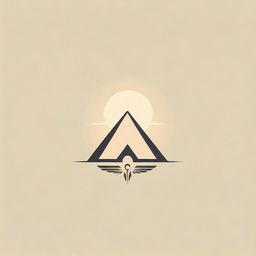 Generate a logo design for the name 'Ahmed Mousallam', inspired by the ancient Egyptian civilization, incorporating elements like hieroglyphs, scarabs, and pyramids.