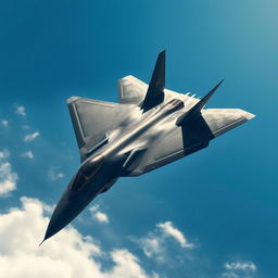 A stunning and highly detailed depiction of a Su-57 stealth fighter jet in flight, showcasing its sleek aerodynamic design and advanced technology