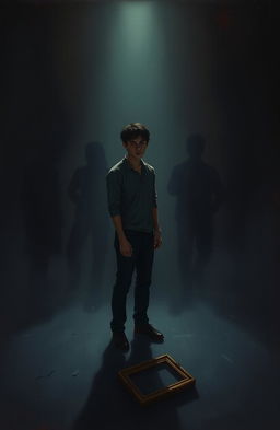 A dramatic scene depicting the theme of betrayal by loved ones, featuring a person standing alone in a dimly lit room, their expression a mix of heartbreak and disbelief