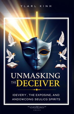 A visually captivating cover for a Christian ebook titled 'Unmasking the Deceiver'