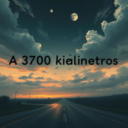 The title 'A 3700 kilómetros' reflects the emotional journey of a long-distance relationship between Wichita, USA and Barranquilla, Colombia