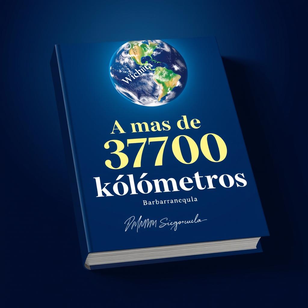 A visually striking book cover designed for print, featuring a deep blue background