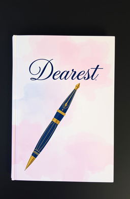 A beautiful book cover titled "Dearest" featuring an elegant pen design