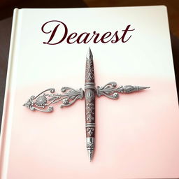 A captivating book cover titled "Dearest" featuring a beautifully crafted pen design