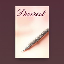 A captivating book cover titled "Dearest" featuring a beautifully crafted pen design