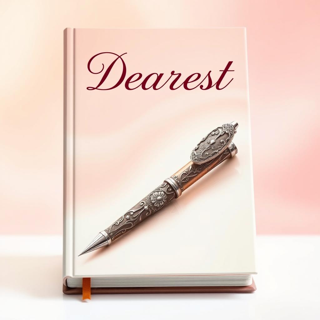 A captivating book cover titled "Dearest" featuring a beautifully crafted pen design