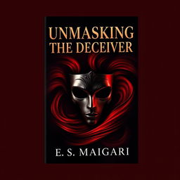 A captivating book cover design for 'UNMASKING THE DECEIVER' by E S Maigari