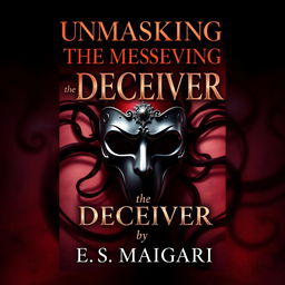 A captivating book cover design for 'UNMASKING THE DECEIVER' by E S Maigari