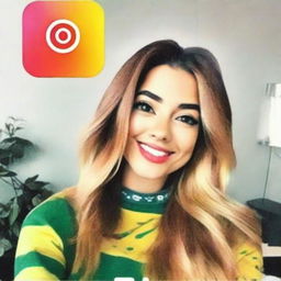 Edit the animated Instagram profile picture to feature more vivid colors, lively graphics, and dynamic motion.