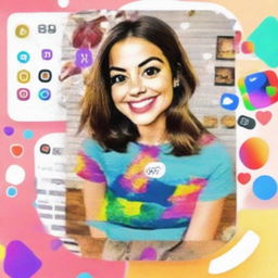 Edit the animated Instagram profile picture to feature more vivid colors, lively graphics, and dynamic motion.