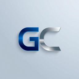 A modern and sleek logo design for a brand named 'GC'