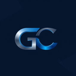 A modern and sleek logo design for a brand named 'GC'