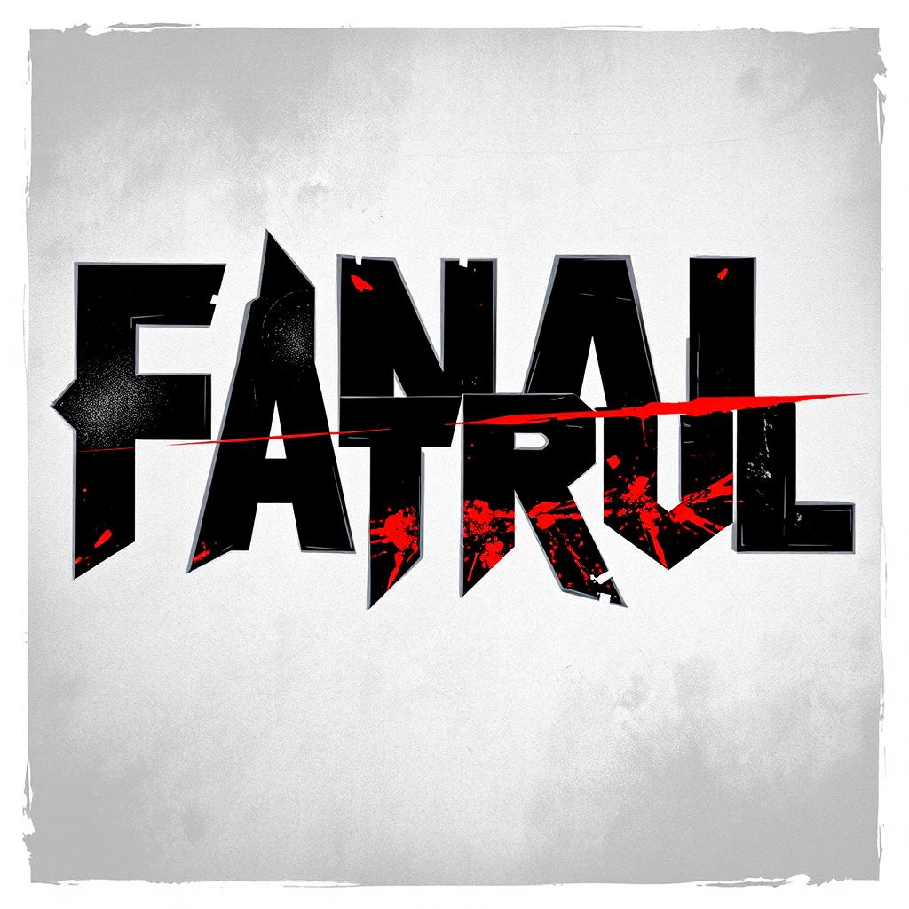 A striking and bold font design specifically created for the title 'Final Patrol', inspired by the first image of an action story theme