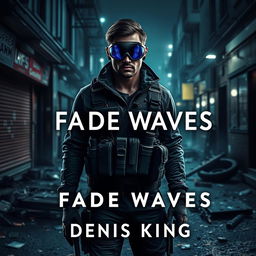 An engaging book cover for 'Fade Waves,' designed to capture the essence of a survival game within the fantasy action genre