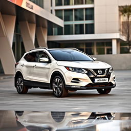 A Nissan Qashqai with a striking white exterior that exudes elegance and aesthetic sophistication