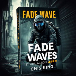 A striking book cover for 'Fade Waves: Stealth Action Zero,' illustrating a captivating survival game scenario