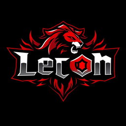 A striking logo for an empire named 'León', designed in a bold gamer style