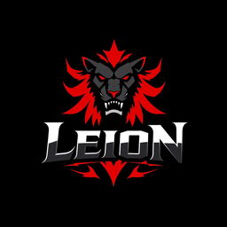 A striking logo for an empire named 'León', designed in a bold gamer style