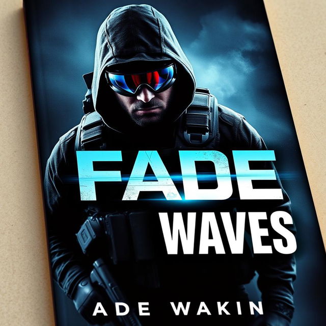 An intense and visually striking cover for 'FADE WAVES